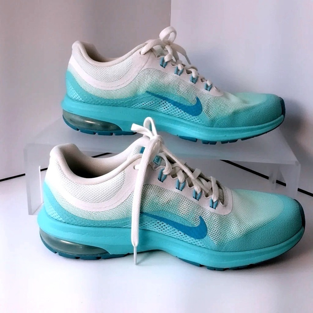 Nike Air Max Dynasty 2 Glacier Blue White Ombre Running Shoes 859577-100 Size 6Y